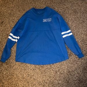 Disney Parks Monsters University Blue Spirit Jersey XL Graphic Long Sleeve
